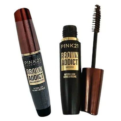 Máscara de Cílios Pink 21 Brown Addict Marrom