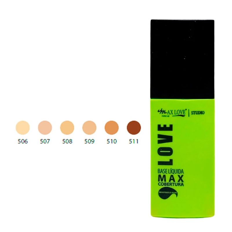 Base Líquida Max Love Max Cobertura Alta Matte