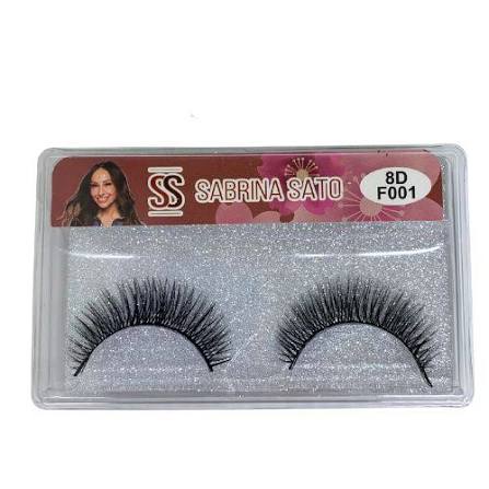 Cílios Postiços Sabrina Sato 8D F001 – Volume Natural, Leves e Reutilizáveis