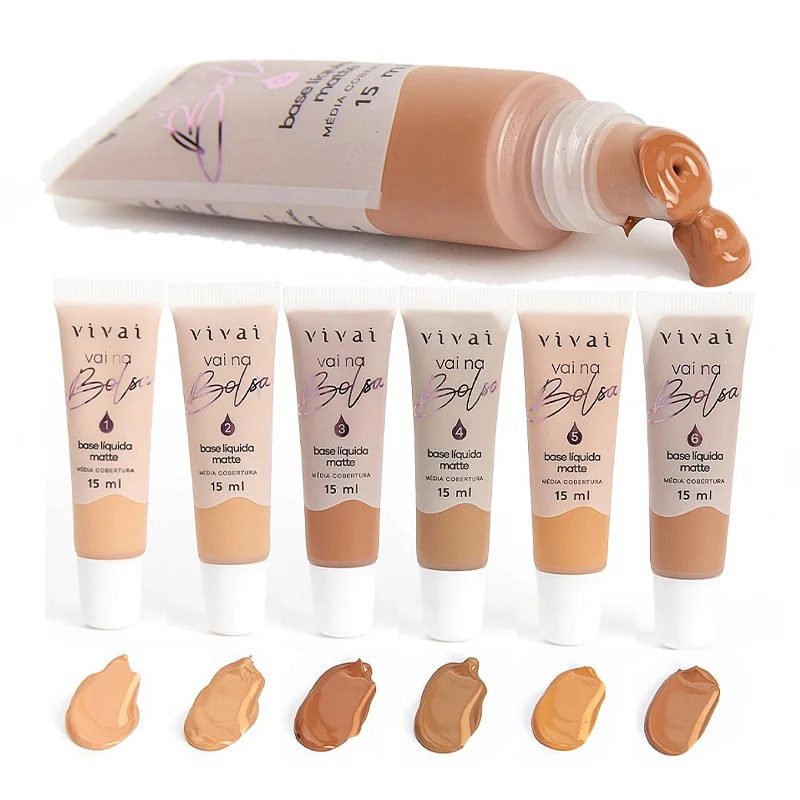 Base Líquida Matte Vai na Bolsa Vivai 18ml