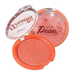 Blush Compacto Luisance Peachy Textura Fina