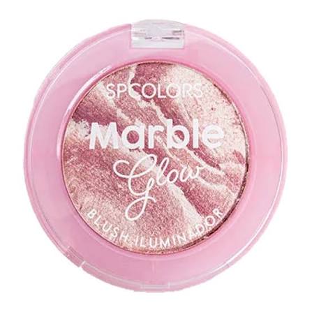 Blush com Iluminador SP Colors Efeito Radiante 2 em 1