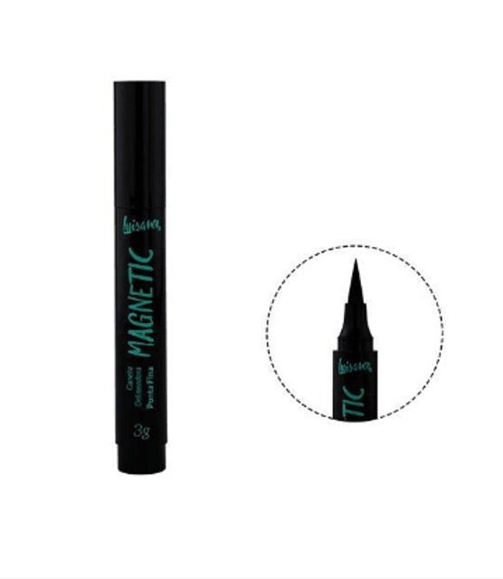 Delineador Caneta Luisance Magnetic Preto Intenso Longa Duração